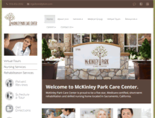 Tablet Screenshot of mckinleyparkcarecenter.com